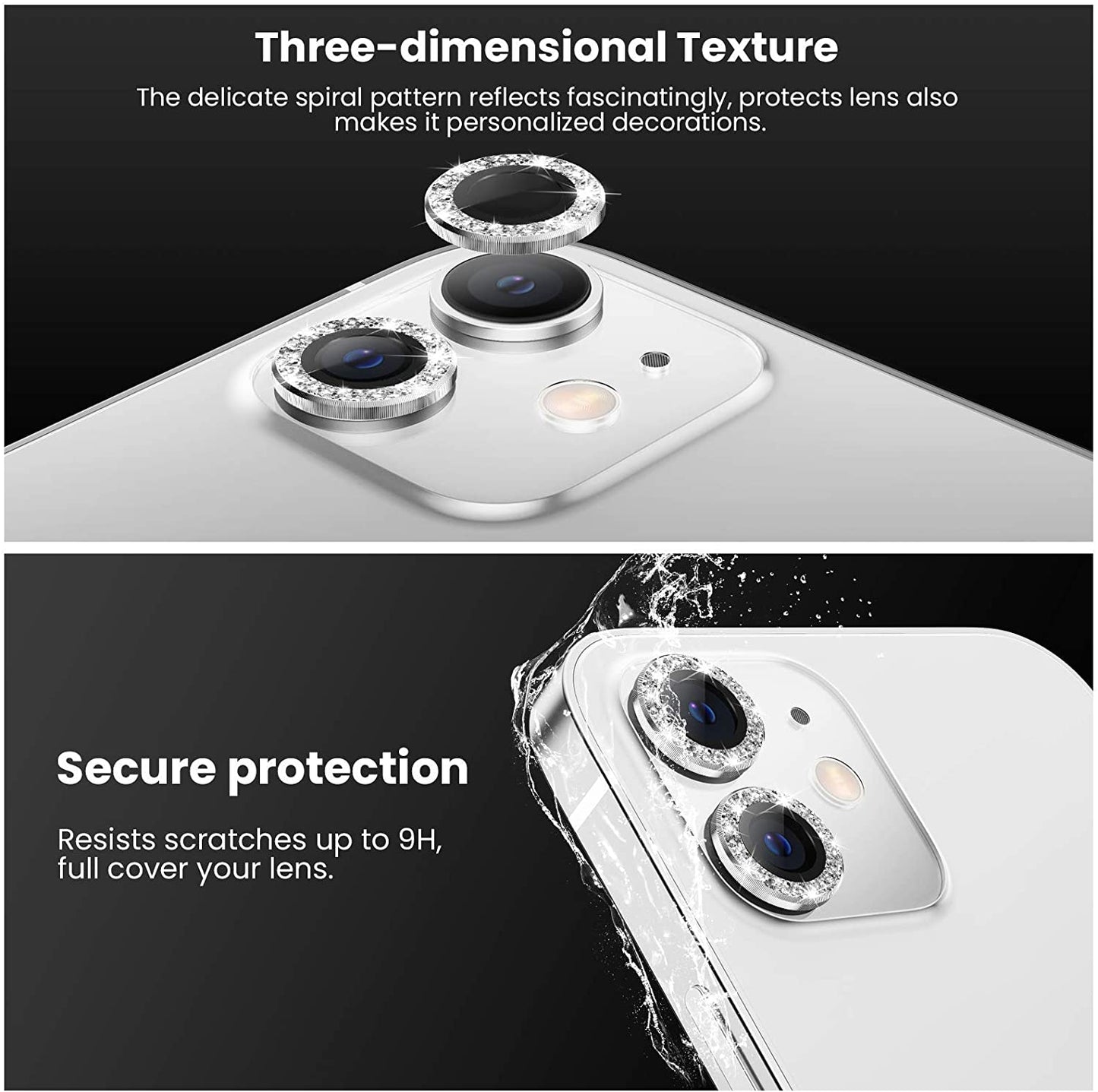 Shiny Diamond Anti-Shock Phone Camera Protector Films